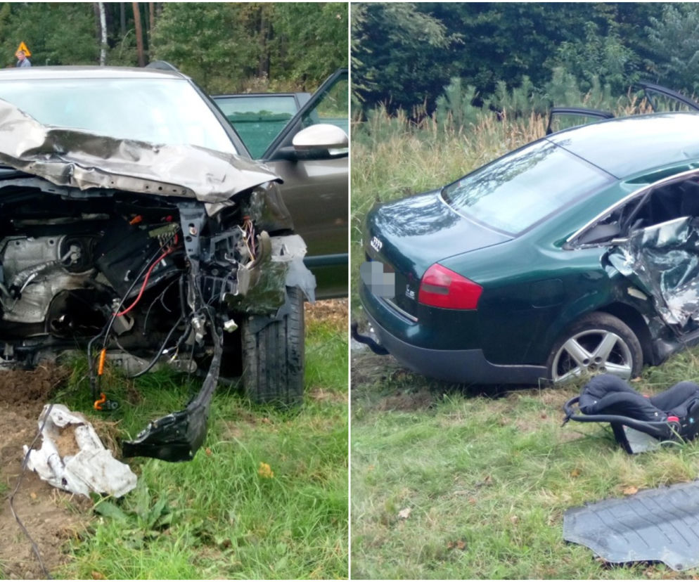 Wypadek pod Nową Solą: Niemowlę nie żyje. Matka w ciężkim stanie! Przy drodze leżą białe róże