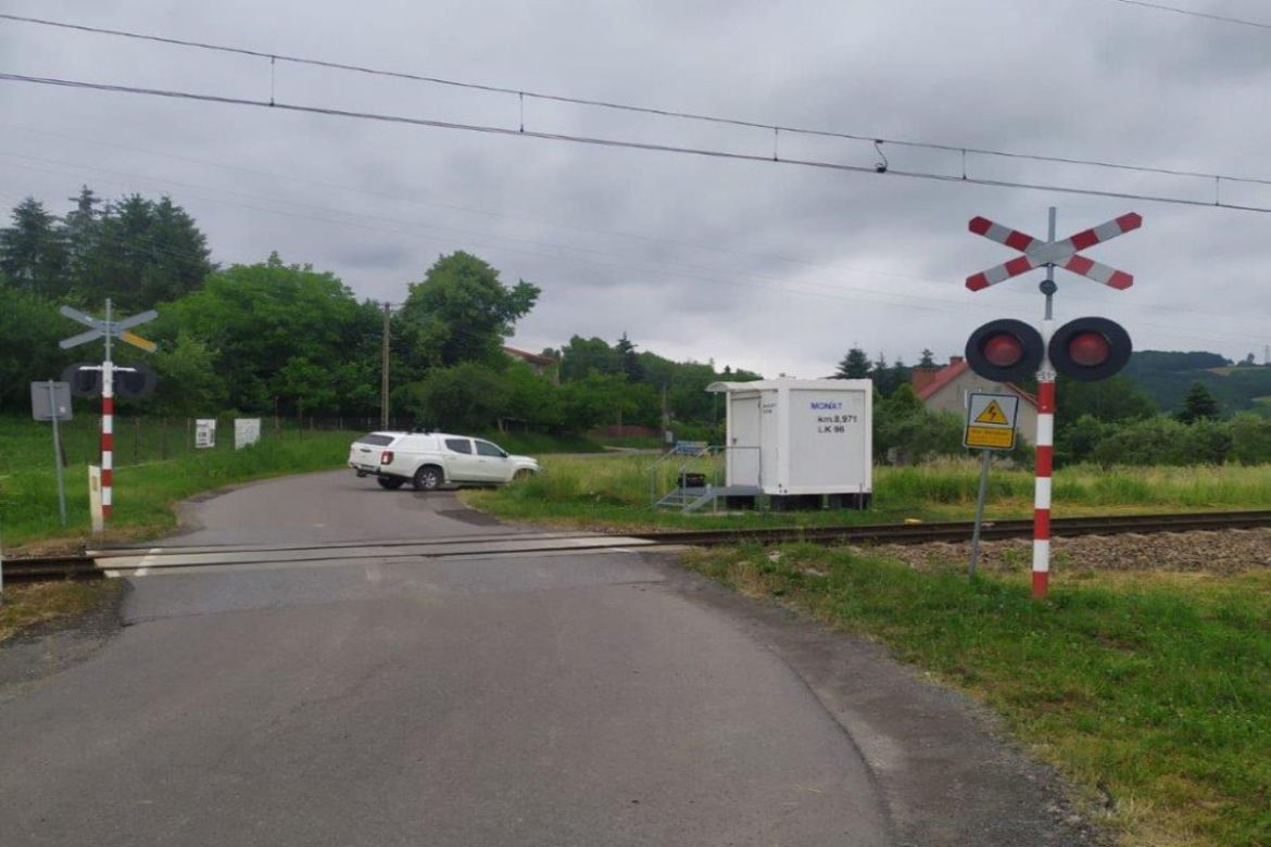 Kolizja na przejeździe kolejowym pod Tarnowem