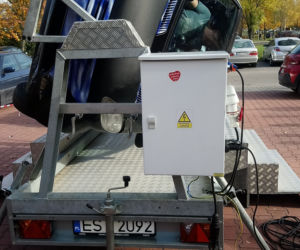 Symulator dachowania w Bełchatowie. Niecodzienne zajęcia w szkołach
