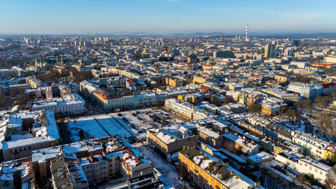 Plac Wolności w Kielcach przed przebudową