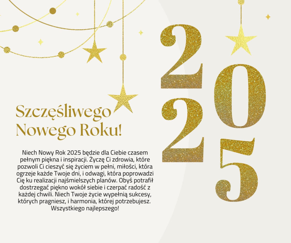 Życzenia noworoczne 2025 - obrazki jako nietypowe życzenia na Nowy Rok!