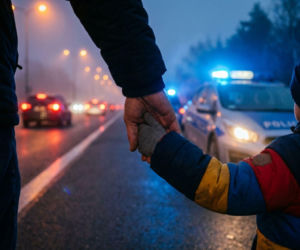 Zagubiona 8-latka pod Wałczem. Zapłakana stała przy ruchliwej drodze