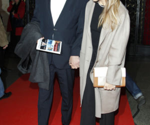 Kamilla Baar i jej partner Piotr Kochański na premierze filmu Ciało obce