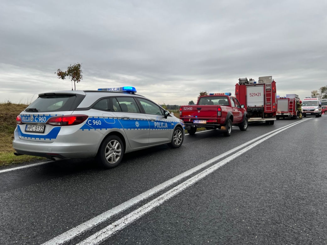 Wypadek na DK 25! Nie żyje jedna osoba [GALERIA]