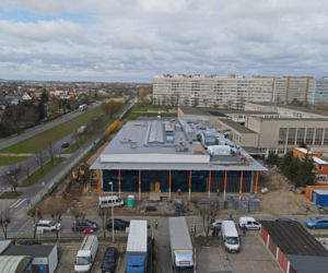 Budowa pływalni przy SP51 - kwiecień 2021
