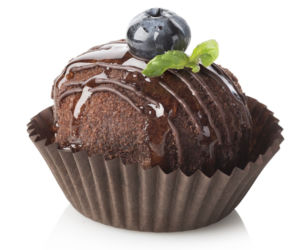 Muffinka czekoladowa z borówkami