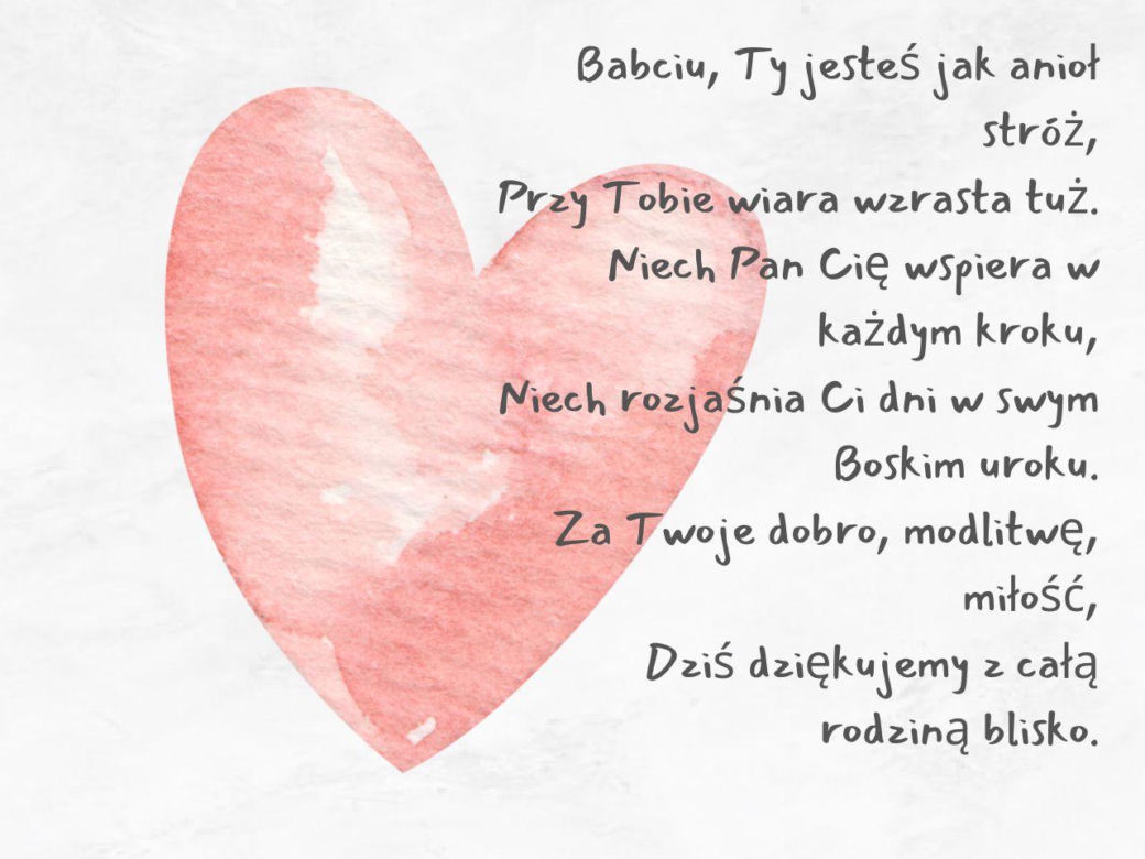 Życzenia religijne z okazji Dnia Babci
