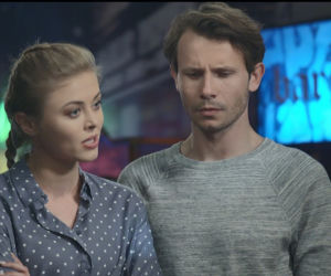 Pierwsza miłość po wakacjach 2018. Jowita (Joanna Opozda), Radek (Mateusz Banasiuk)