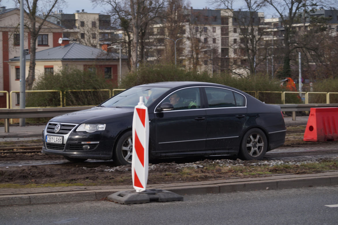 Auta jeżdżą jak tramwaje! Tak wyglądają zmiany na moście Pomorskim w Bydgoszczy