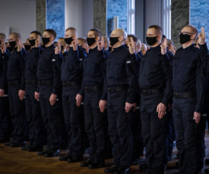 Pomorskie. Ślubowanie nowo przyjętych policjantów