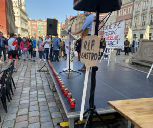 Protest branży gastronomicznej w centrum Poznania
