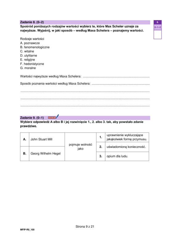 Matura 2026: filozofia 8.05.2026r. Arkusze CKE, poziom podstawowy [Formuła 2023]