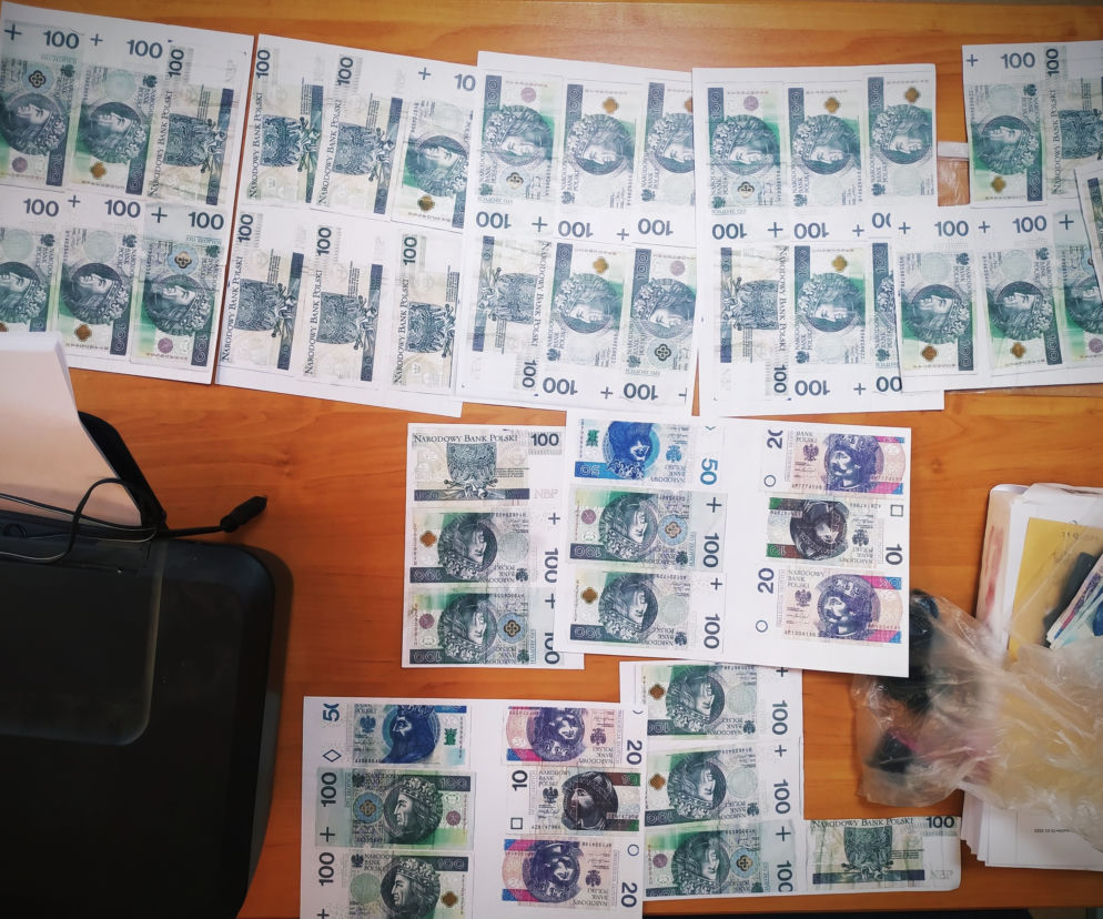 Sztabin. Mężczyzna drukował banknoty na domowej drukarce