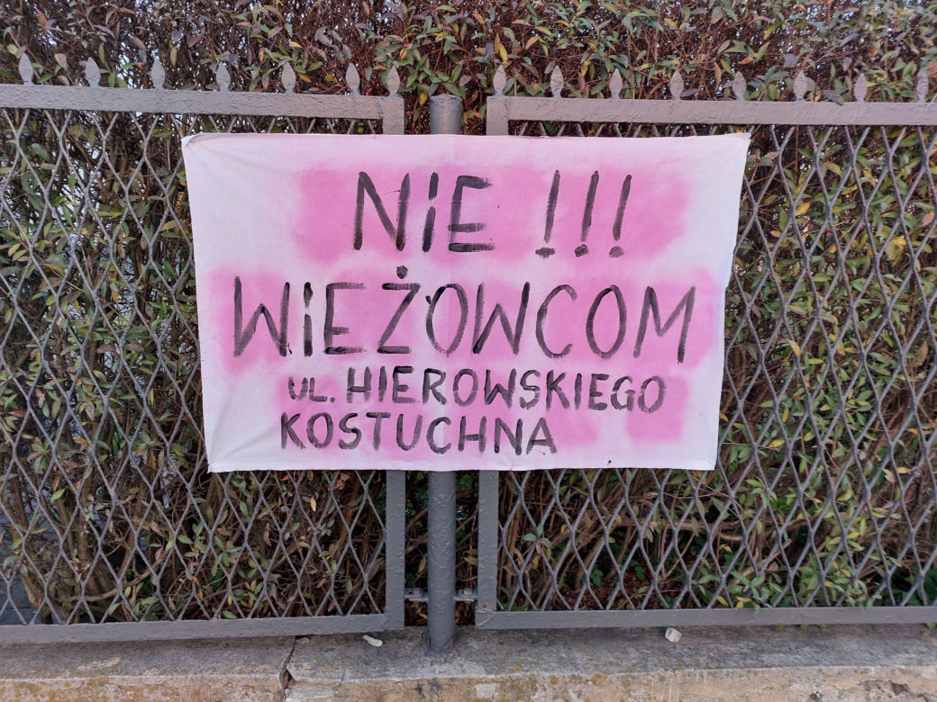 Protest mieszkańców Kostuchny przeciwko budowie wieżowców