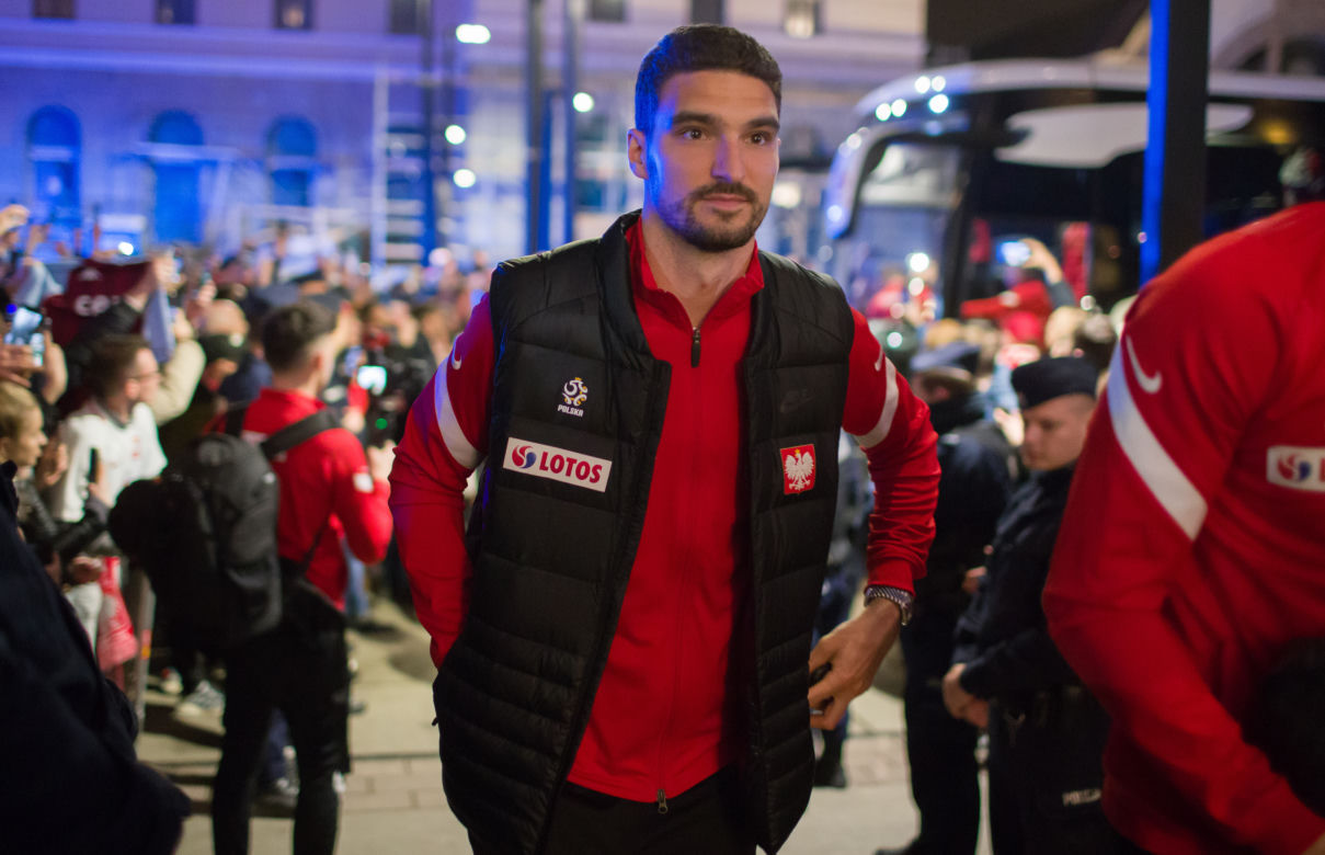 Reprezentacja w hotelu po meczu Polska - Szwecja