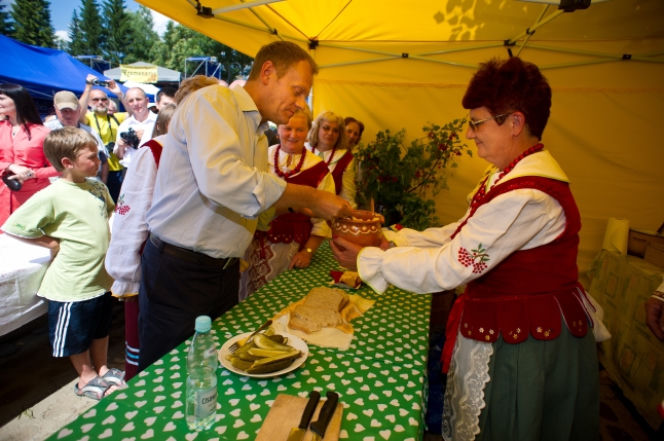 Donald Tusk w Bieszczadach
