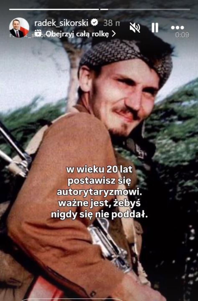 Młody Radosław Sikorski