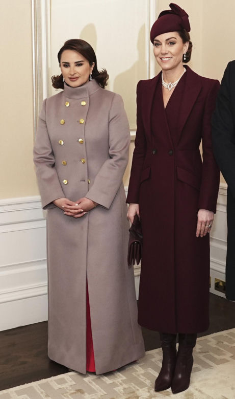 Kate z emirem Kataru w Londynie