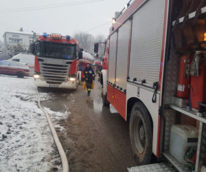 Groźny pożar w Łękawicy koło Skrzyszowa