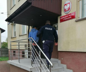 Pościg na DK74 pod Kielcami. 22-latek uderzył w radiowóz i próbował uciekać pieszo