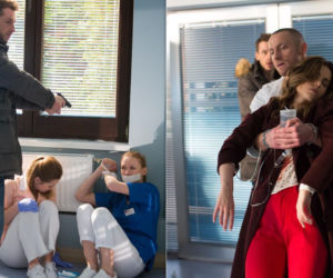 Na dobre i na złe odcinek 699, Wiktoria (Katarzyna Dąbrowska), Hanna (Marta Żmuda Trzebiatowska), Rafał (Konrad Eleryk), Tomek (Jacek Feliks Knap)