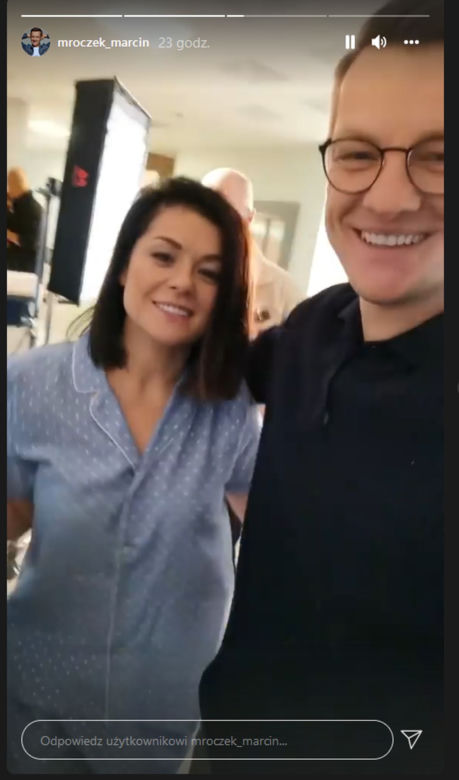 M jak miłość na planie. Kinga (Katarzyna Cichopek), Piotrek (Marcin Mroczek)