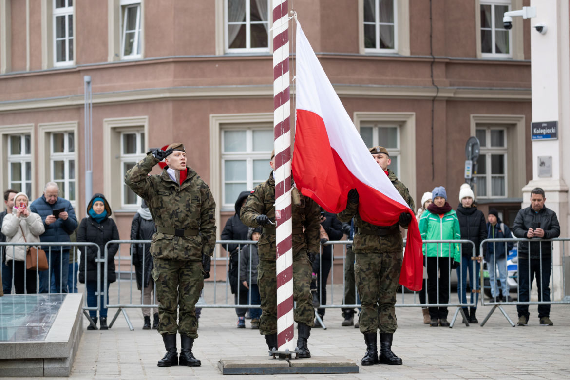 Przysięga terytorialsów w Poznaniu