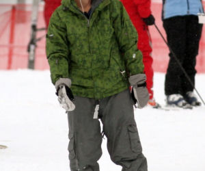 Ashton Kutcher na snowboardzie