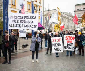 Sobotnie manifestacja na Rynku Głównym