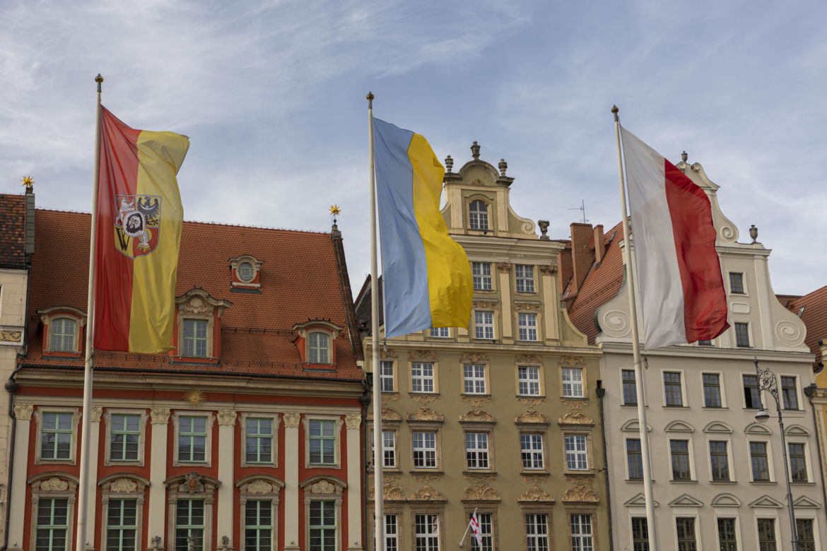 Wojna na Ukrainie. Wrocław potępia Rosję i apeluje do świata o skuteczną presję 