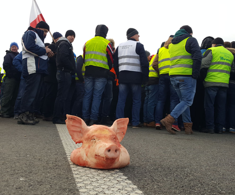 Protestujący rolnicy jadą do Warszawy, zdjęcie z wczoraj