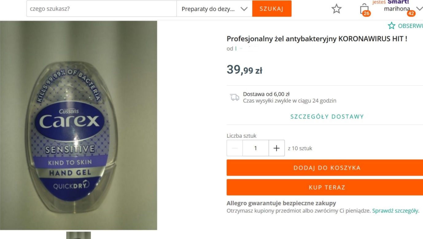 Koronawirus w Polsce - plaga oszustów w internecie! Ceny zwykłego mydła osiągają zawrotne sumy!