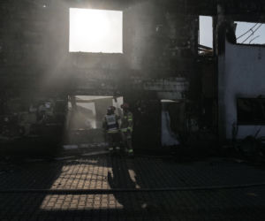 Pożar przy ul. Kasprowicza w Lublinie
