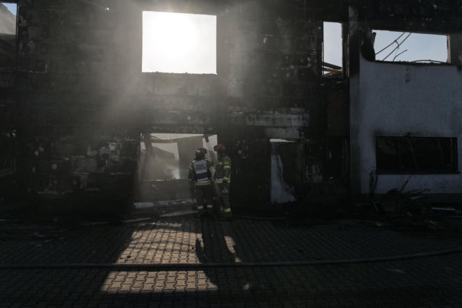 Pożar przy ul. Kasprowicza w Lublinie