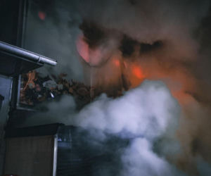 Pożar na targowisku przy ul. Bakalarskiej wybuchł w nocy z 26 na 27 grudnia