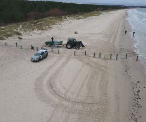 Płot na granicy polsko-niemieckiej w Świnoujściu