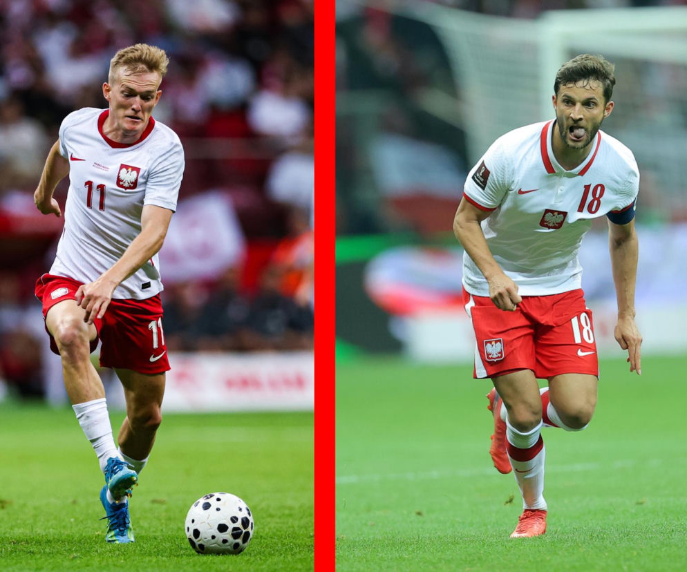Karol Świderski biegnie z piłką. Obok na miniaturze Bartosz Bereszyński. O transferach przeczytasz na SE Supersport.