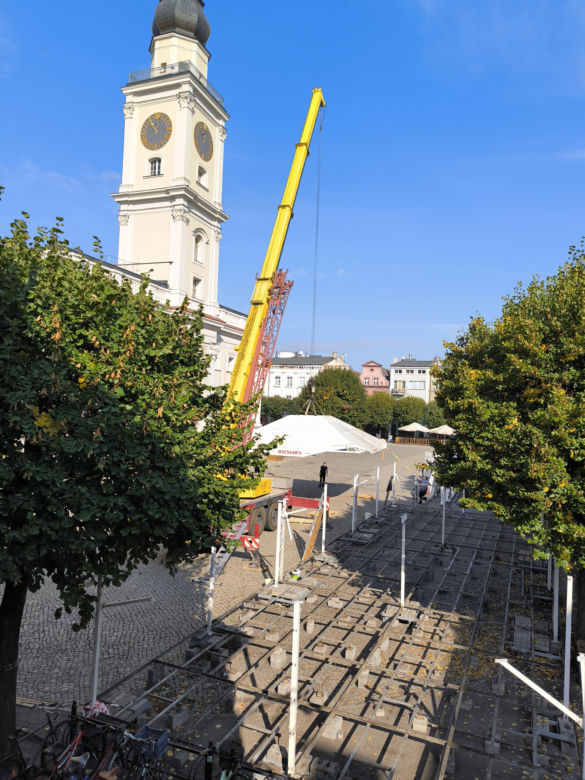 Rynek w Lesznie przed remontem