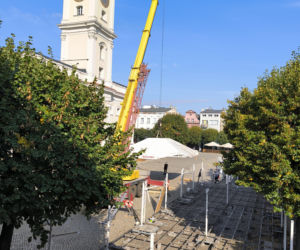 Rynek w Lesznie przed remontem
