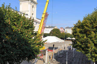 Rynek w Lesznie przed remontem