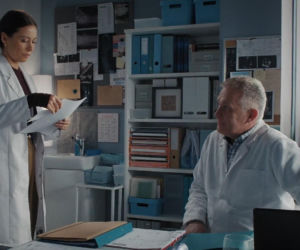 M jak miłość odc. 1916. Artur Rogowski (Robert Moskwa), Joanna (Dominika Sakowicz)