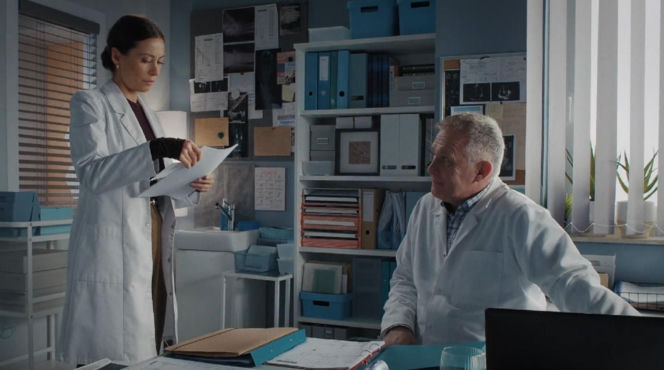 M jak miłość odc. 1916. Artur Rogowski (Robert Moskwa), Joanna (Dominika Sakowicz)