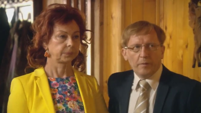 Ranczo 8 sezon odcinek 95. Lodzia (Magdalena Kuta), Czerepach (Artur Barciś)