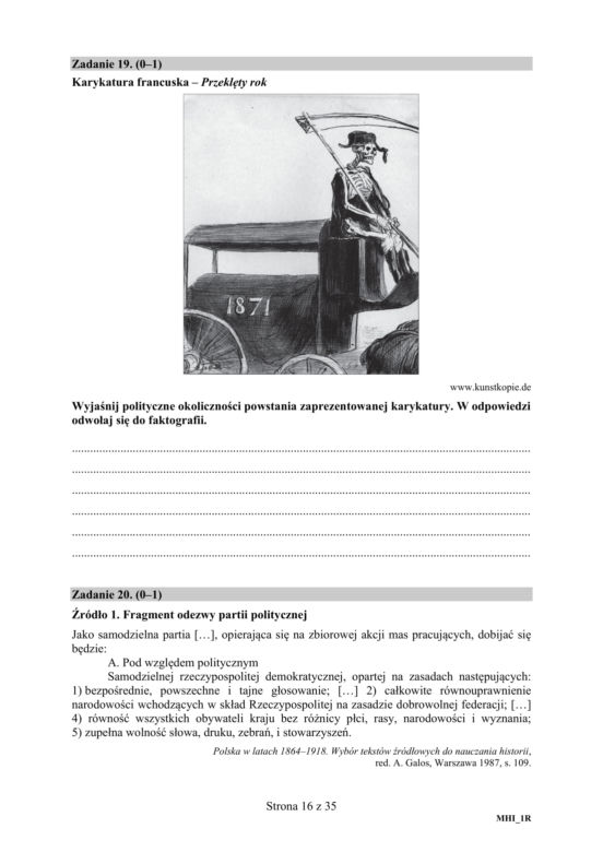 Matura 2020 ARKUSZE CKE: Historia