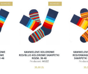 Tomasz Kammel sprzedaje skarpetki