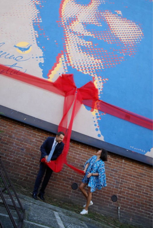 Opole: Mural Anny Jantar w centrum miasta