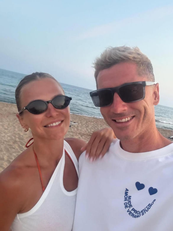 Robert Lewandowski z ojcem Krzysztofem