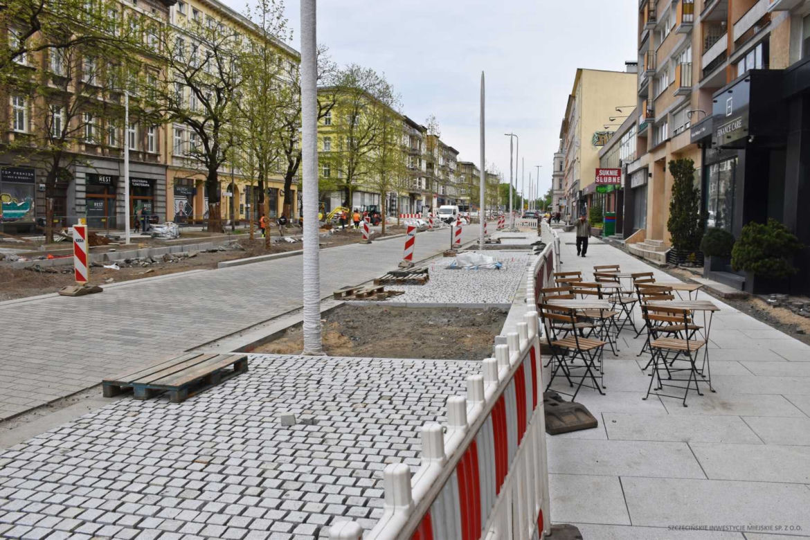 Przebudowa alei Wojska Polskiego - maj 2022