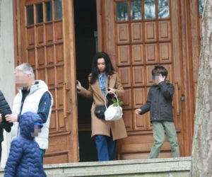 Marta Kaczyńska ze święconką