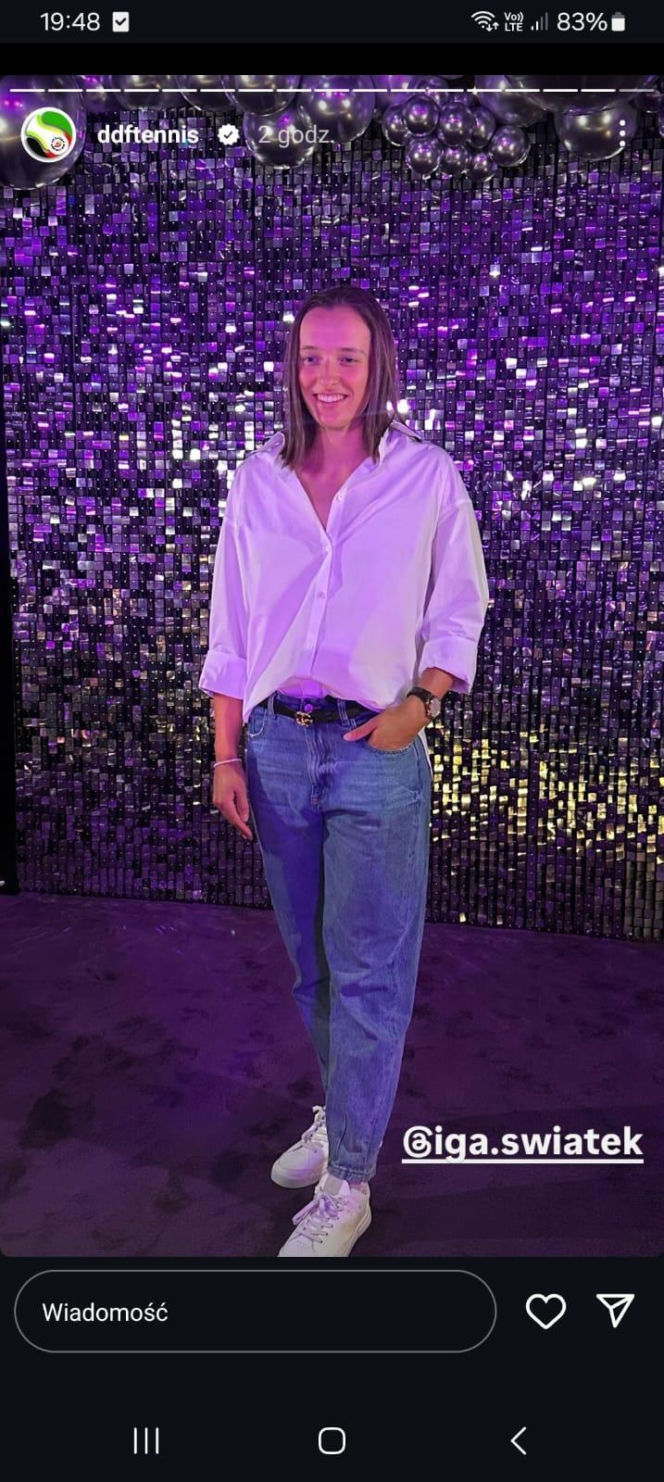 Iga Świątek na Players Party